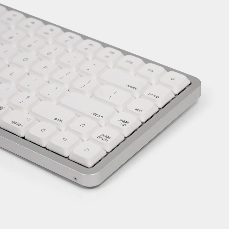 Akko Air 01 Low Profile Multi-Mode RGB Hot-Swappable Mechanical Keyboard (Cloudy White) (Kailh Cloud Switch, Kailh Drift Switch)