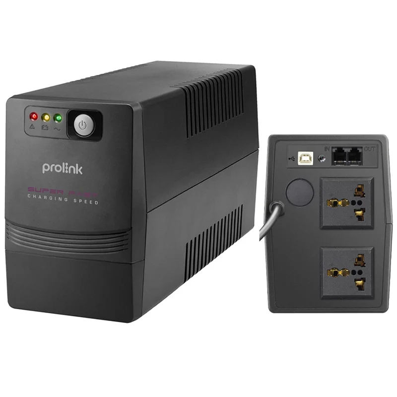 Prolink PRO851SFCU-4N 850VA 510W Super-Fast Charging Line Interactive UPS with Built-in AVR + 4x NEMA Socket + USB Port