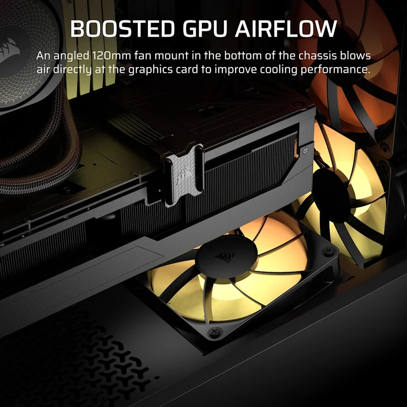 Corsair 3200D RS ARGB Mid-Tower ATX PC Case (Black, White)