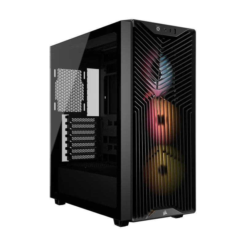 Corsair 3200D RS ARGB Mid-Tower ATX PC Case (Black, White)