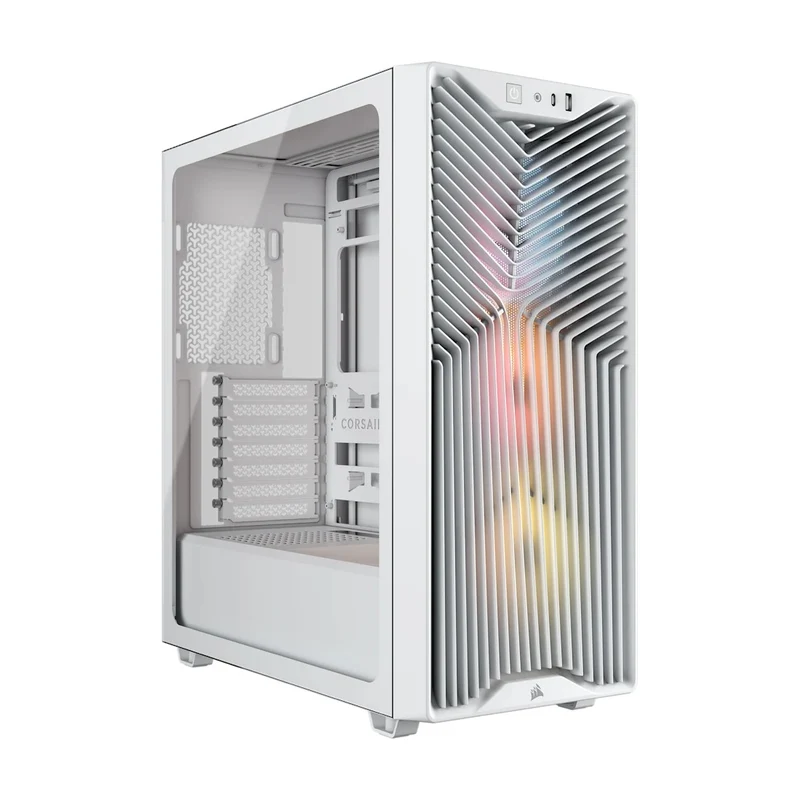 Corsair 3200D RS ARGB Mid-Tower ATX PC Case (Black, White)