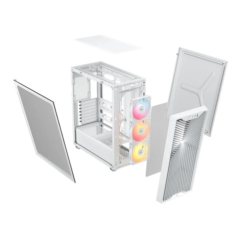 Corsair 3200D RS ARGB Mid-Tower ATX PC Case (Black, White)