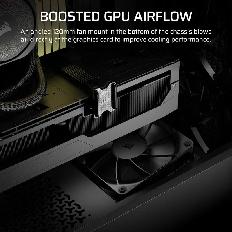 Corsair 3200D RS Mid-Tower ATX PC Case (Black, White)
