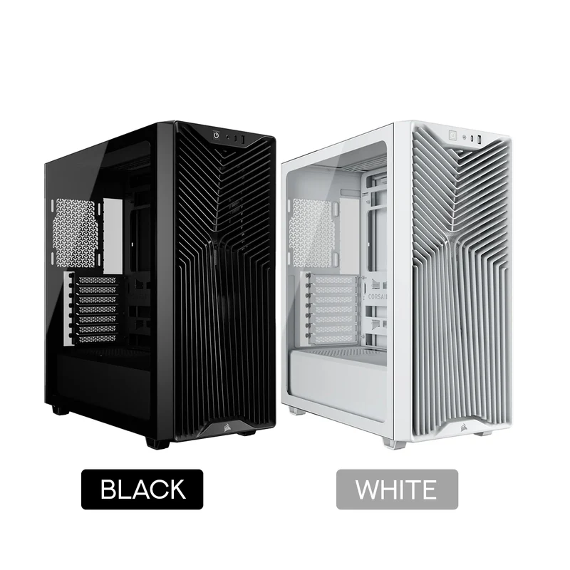 Corsair 3200D RS Mid-Tower ATX PC Case (Black, White)