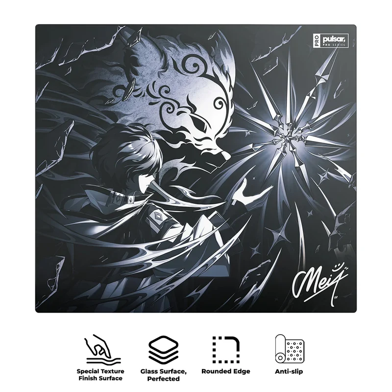 Pulsar Pro Series Meiy Glass Mouse Pad XLE (500x450mm) (SGPXLE3PROMY)