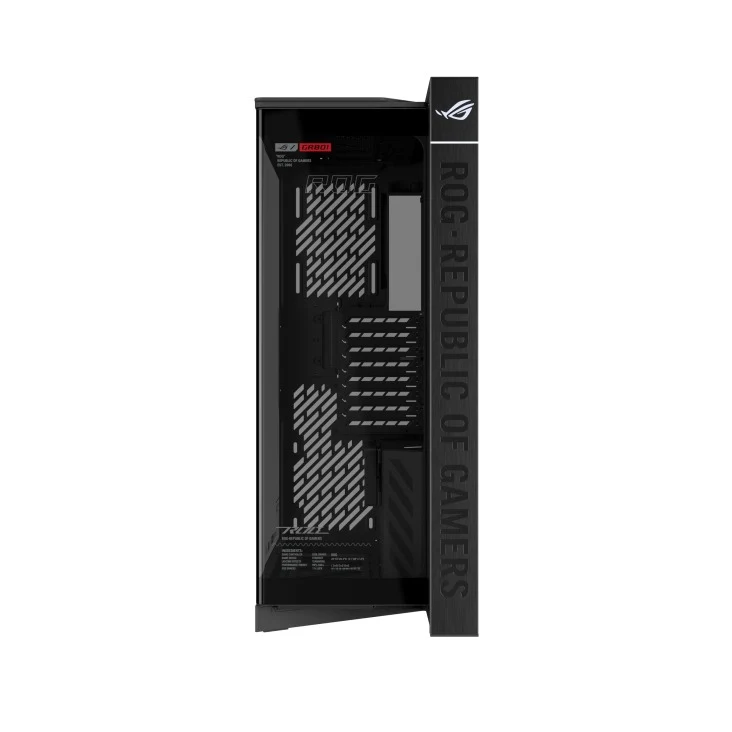 Asus ROG Cronox Panoramic Curved Tempered-Glass Panel Full-Tower PC Case (Black, White Ed.)