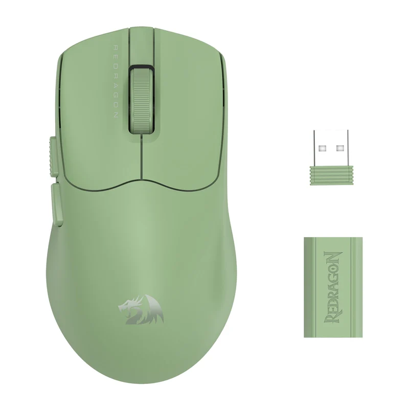 Redragon M933-Ult Axion Dual 8K Tri-Mode Wireless Lightweight Gaming Mouse (Olive Mist, Cloud White, Tiffany Blue, Blue Matte)