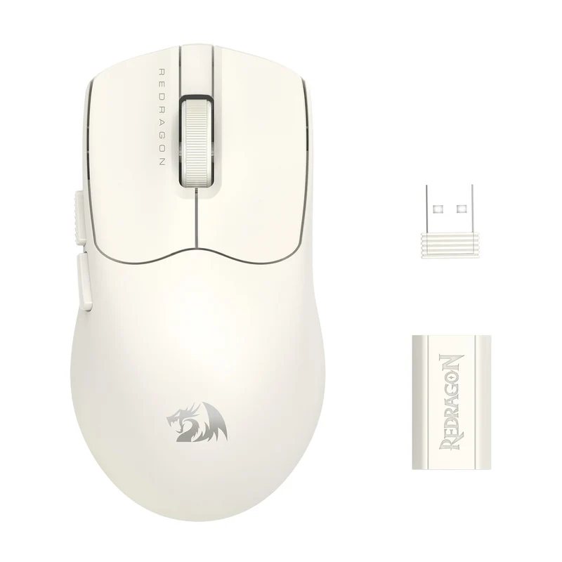 Redragon M933-Ult Axion Dual 8K Tri-Mode Wireless Lightweight Gaming Mouse (Olive Mist, Cloud White, Tiffany Blue, Blue Matte)