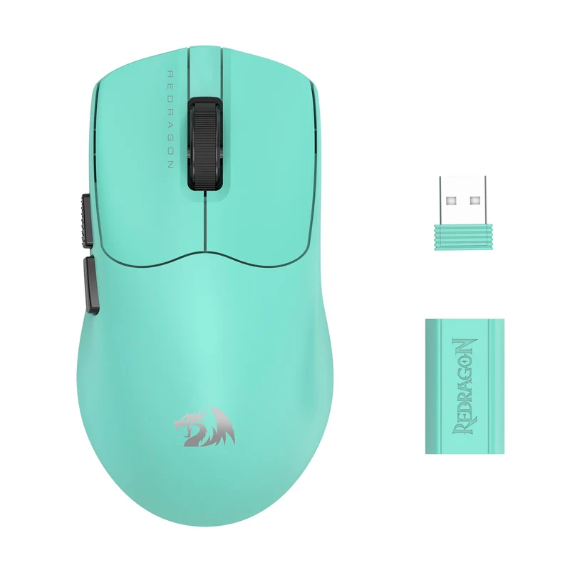 Redragon M933-Ult Axion Dual 8K Tri-Mode Wireless Lightweight Gaming Mouse (Olive Mist, Cloud White, Tiffany Blue, Blue Matte)