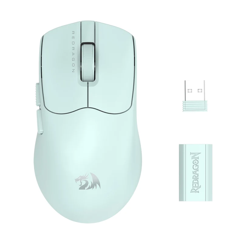 Redragon M933-Ult Axion Dual 8K Tri-Mode Wireless Lightweight Gaming Mouse (Olive Mist, Cloud White, Tiffany Blue, Blue Matte)