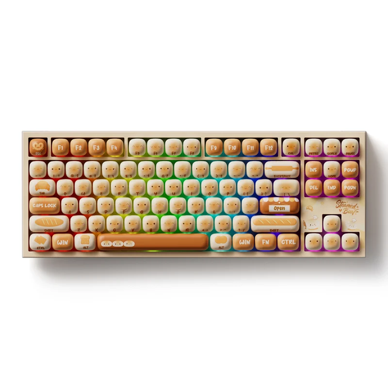 Akko 5087 V5 Bun Wonderland Multi-Mode RGB Hot-Swappable Mechanical Keyboard (Akko V3 Piano Pro Switch) (103-K064A-012)