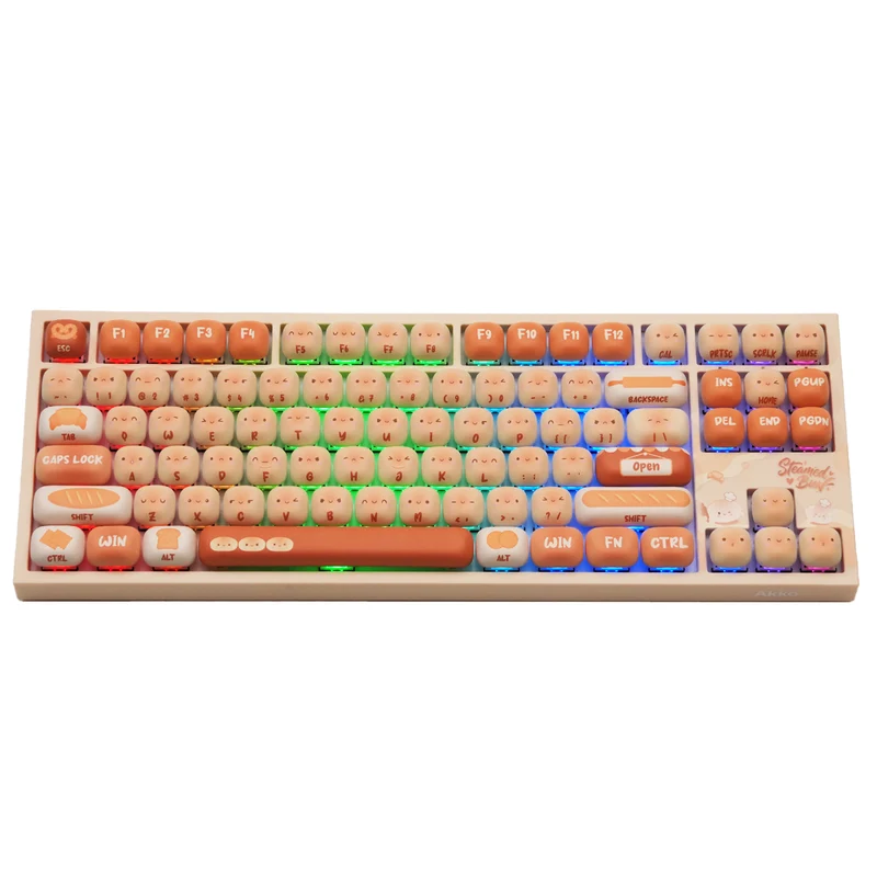 Akko 5087 V5 Bun Wonderland Multi-Mode RGB Hot-Swappable Mechanical Keyboard (Akko V3 Piano Pro Switch) (103-K064A-012)