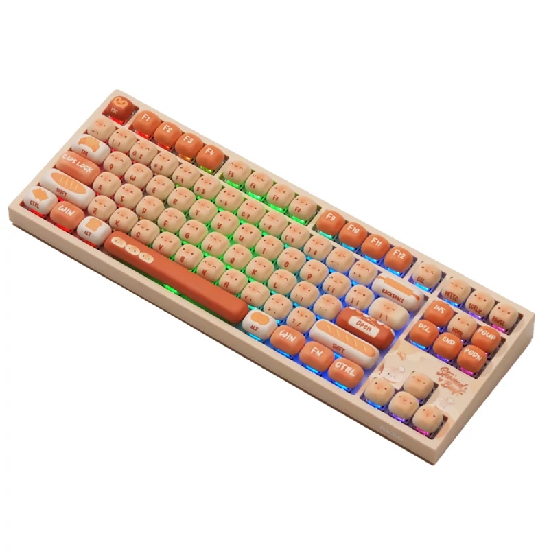 Akko 5087 V5 Bun Wonderland Multi-Mode RGB Hot-Swappable Mechanical Keyboard (Akko V3 Piano Pro Switch) (103-K064A-012)