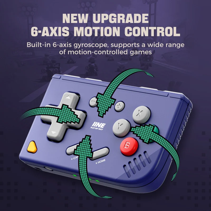 IINE Mini Retro Ananke Gen 2 Controller for Nintendo Switch / PC / Android / iOS (Cream Yellow, Purple, Grey, Baby Blue, Mint Chocolate Green) (L1277, L1254, L1255, L1282, L1283)