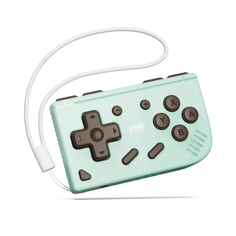IINE Mini Retro Ananke Gen 2 Controller for Nintendo Switch / PC / Android / iOS (Cream Yellow, Purple, Grey, Baby Blue, Mint Chocolate Green) (L1277, L1254, L1255, L1282, L1283)