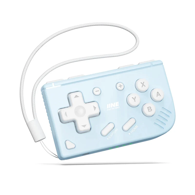 IINE Mini Retro Ananke Gen 2 Controller for Nintendo Switch / PC / Android / iOS (Cream Yellow, Purple, Grey, Baby Blue, Mint Chocolate Green) (L1277, L1254, L1255, L1282, L1283)