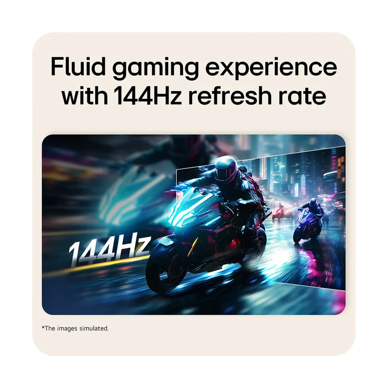 LG 24U411B-B 24" FHD (1920x1080) 144Hz 1Ms MBR 5Ms GTG IPS Monitor With Tilt Adjustment