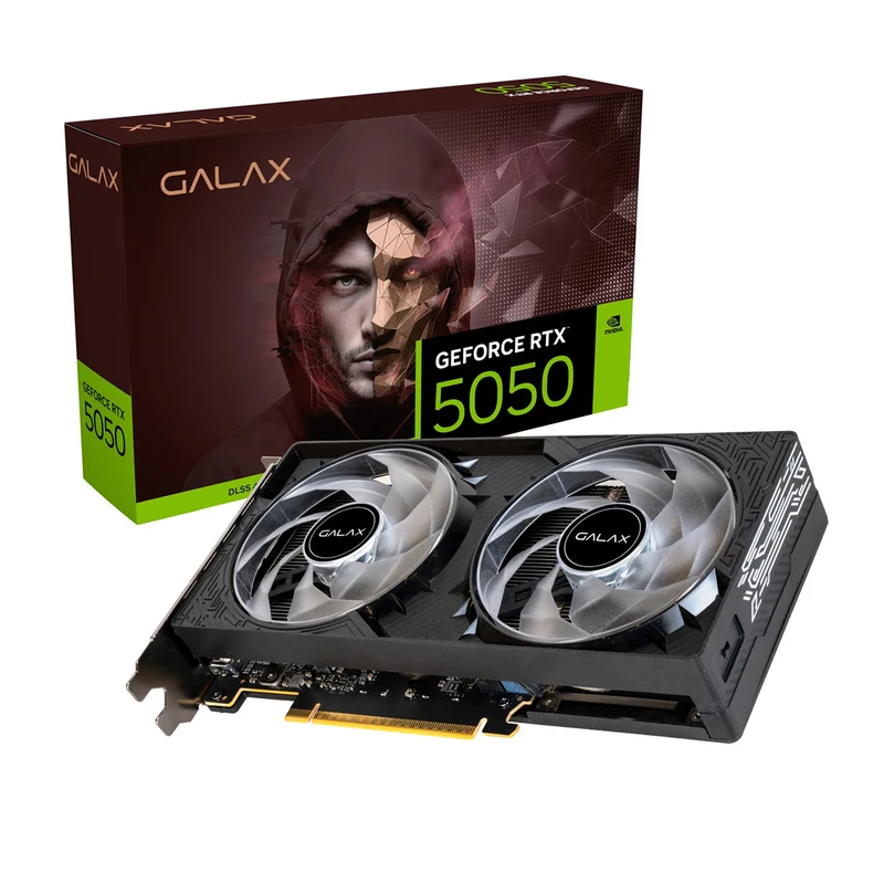 Galax GeForce RTX 5050 1-Click OC 8GB V2 GDDR6 Graphics Card (55NSL8MHDXRE)