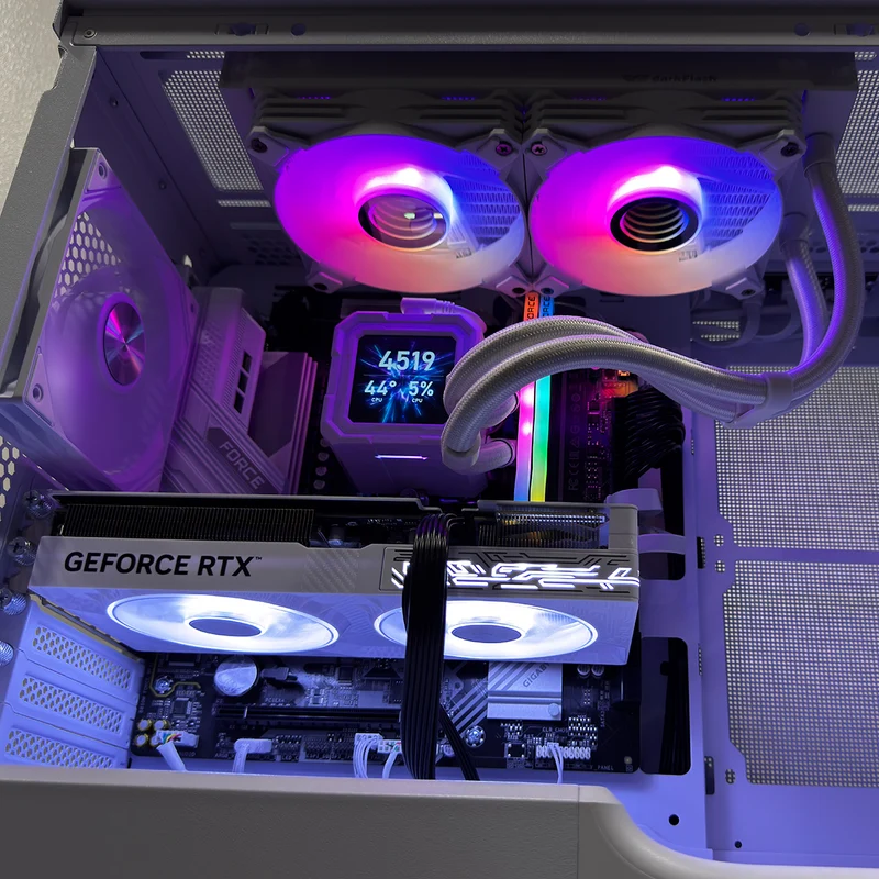 Optima Silver Alloy White Desktop Gaming PC | AMD Ryzen 7 7800X3D | 32GB (2x16GB) RAM | 1TB SSD | RTX 5070 | Windows 11 Pro