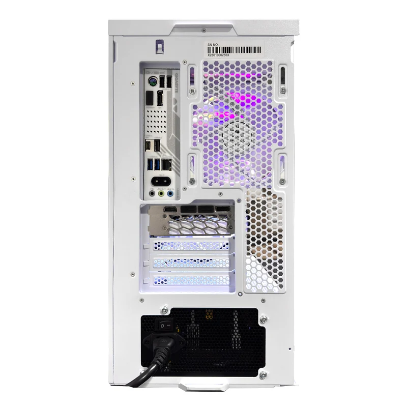 Optima Silver Alloy White Desktop Gaming PC | AMD Ryzen 7 7800X3D | 32GB (2x16GB) RAM | 1TB SSD | RTX 5070 | Windows 11 Pro