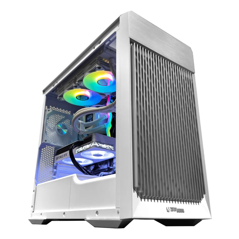 Optima Silver Alloy White Desktop Gaming PC | AMD Ryzen 7 7800X3D | 32GB (2x16GB) RAM | 1TB SSD | RTX 5070 | Windows 11 Pro