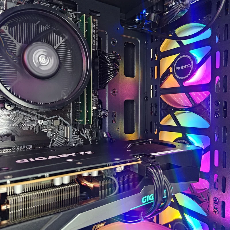Alpha AX20 Black Desktop Gaming PC | AMD Ryzen 5 5500 | 16GB (2x8GB) RAM | 512GB SSD | RX 7600 | Windows 11 Pro