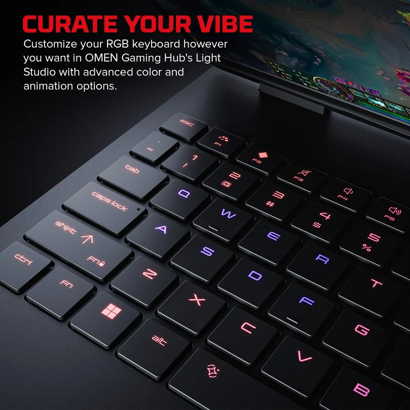 HP HyperX Omen 15-GA0046TX Gaming Laptop (Shadow Black) | 15" 2.5K (2560x1600) IPS 180Hz | i7-14650HX | 16GB RAM | 512GB SSD | RTX 5060 | Windows 11 Home | MS Office Home 2024 + M365 Basic + HP Everyday 16 Laptop Briefcase