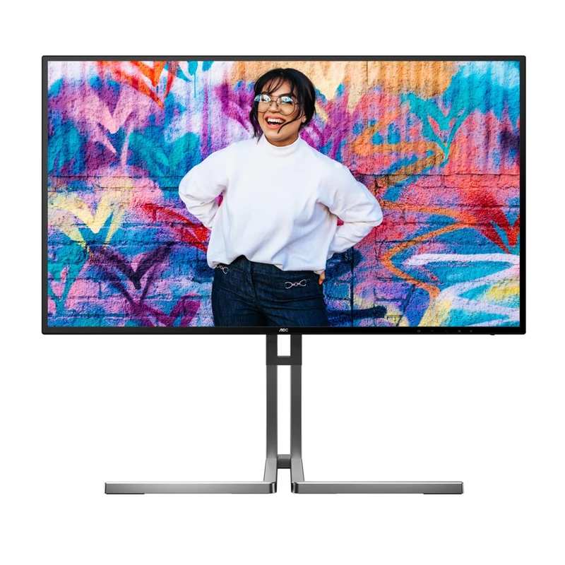 AOC Graphic Pro U27U3CV/71 27" 4K UHD (3840x2160) 60Hz 4ms GtG IPS Nano Color DISPLAYHDR 400 Adaptive Sync Monitor with Height / Tilt / Swivel / Pivot Adjustment