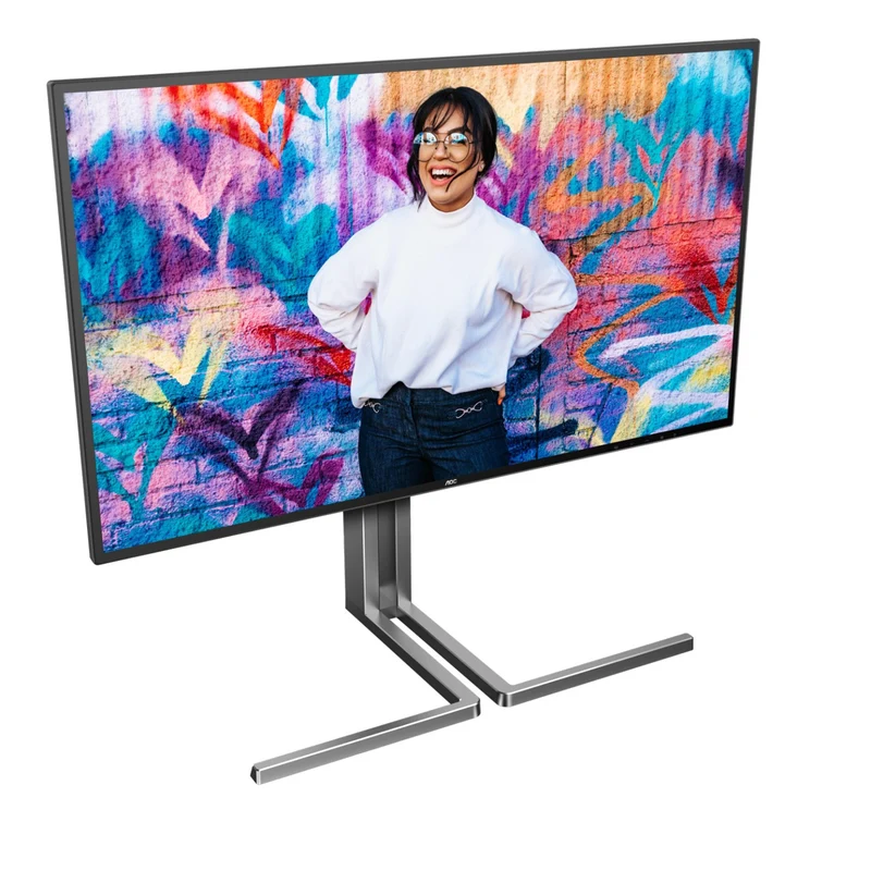 AOC Graphic Pro U27U3CV/71 27" 4K UHD (3840x2160) 60Hz 4ms GtG IPS Nano Color DISPLAYHDR 400 Adaptive Sync Monitor with Height / Tilt / Swivel / Pivot Adjustment
