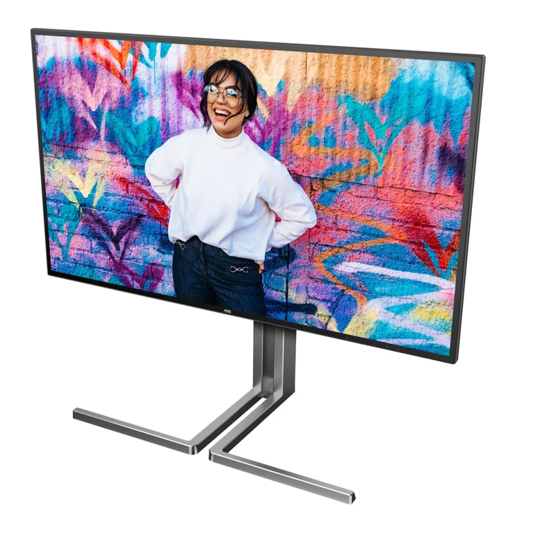 AOC Graphic Pro U27U3CV/71 27" 4K UHD (3840x2160) 60Hz 4ms GtG IPS Nano Color DISPLAYHDR 400 Adaptive Sync Monitor with Height / Tilt / Swivel / Pivot Adjustment