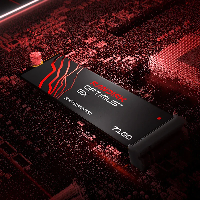 Sandisk Optimus GX 7100 500GB 6800MB/s Read M.2 2280 PCIe 4.0x4 NVMe SSD (SDSP71500GAN-000E0)
