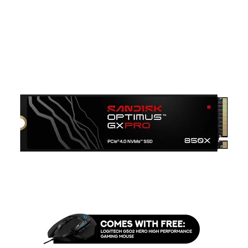Sandisk Optimus GX Pro 850X 1TB 7300MB/s Read M.2 2280 PCIe 4.0x4 NVMe SSD - Without Heatsink (SDSP81100TAN-000E0)