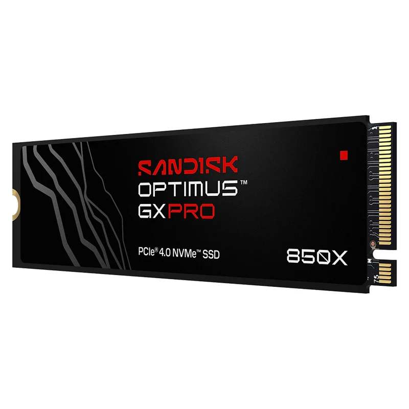 Sandisk Optimus GX Pro 850X 1TB 7300MB/s Read M.2 2280 PCIe 4.0x4 NVMe SSD - Without Heatsink (SDSP81100TAN-000E0)