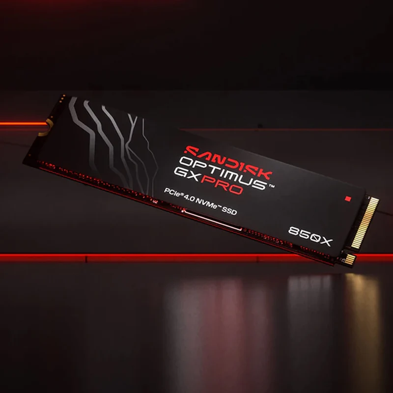 Sandisk Optimus GX Pro 850X 1TB 7300MB/s Read M.2 2280 PCIe 4.0x4 NVMe SSD - Without Heatsink (SDSP81100TAN-000E0)