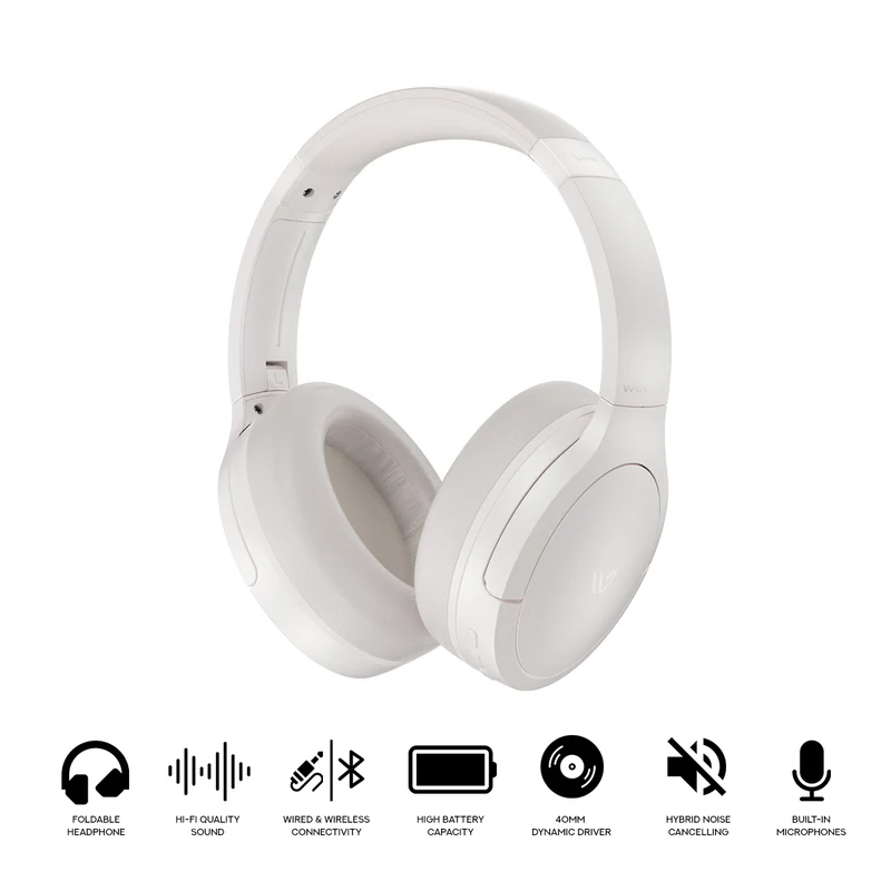 Weofly Live ANC Headphone (Beige) (WFLV675BG)