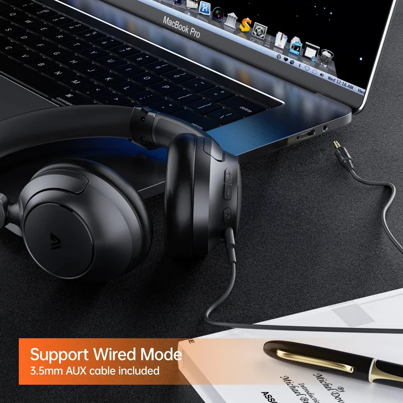 Weofly Tour ANC Headphone (Black, Beige) (WFTR690BL, WFTR690BG)