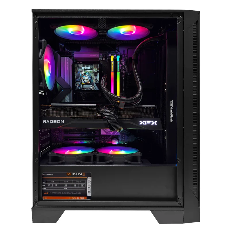 Optima MAG 120A Black Desktop Gaming PC | AMD Ryzen 7 7800X3D | 32GB (2x16GB) RAM | 1TB SSD | RX 9070 XT | Windows 11 Pro