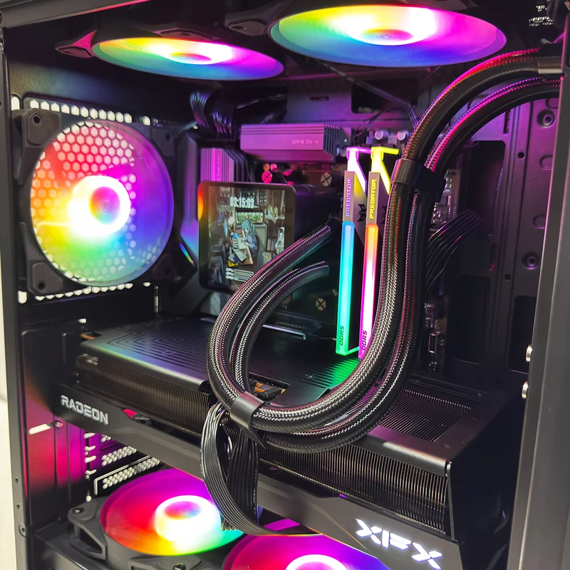 Optima MAG 120A Black Desktop Gaming PC | AMD Ryzen 7 7800X3D | 32GB (2x16GB) RAM | 1TB SSD | RX 9070 XT | Windows 11 Pro