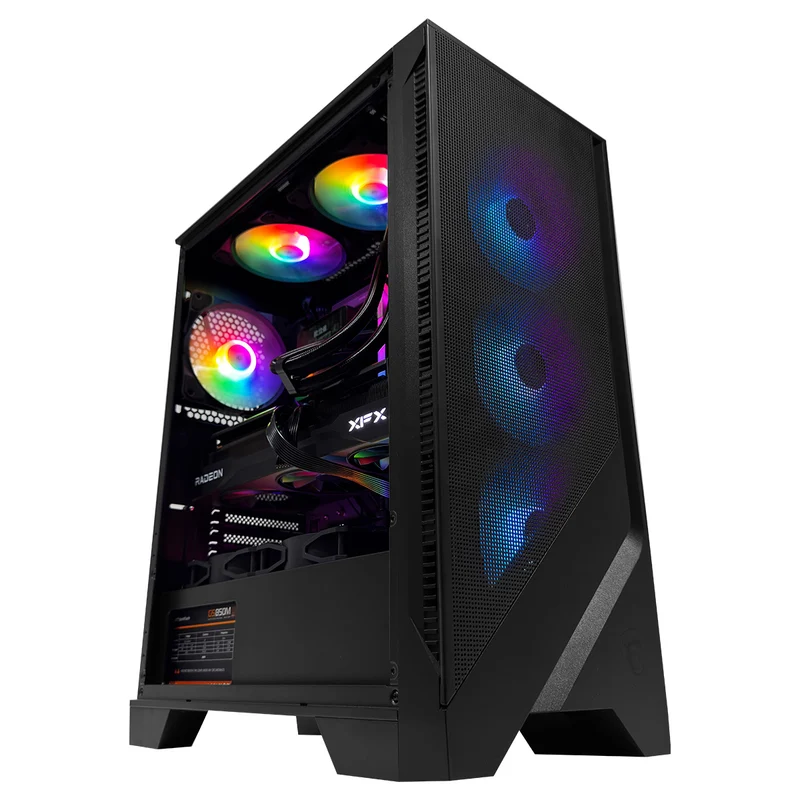 Optima MAG 120A Black Desktop Gaming PC | AMD Ryzen 7 7800X3D | 32GB (2x16GB) RAM | 1TB SSD | RX 9070 XT | Windows 11 Pro