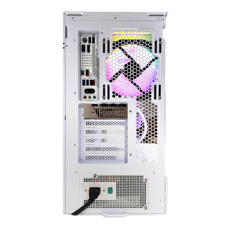 Optima V100 Vector White Desktop Gaming PC | AMD Ryzen 7 9700X | 32GB (2x16GB) RAM | 1TB SSD | RX 9070 XT | Windows 11 Pro