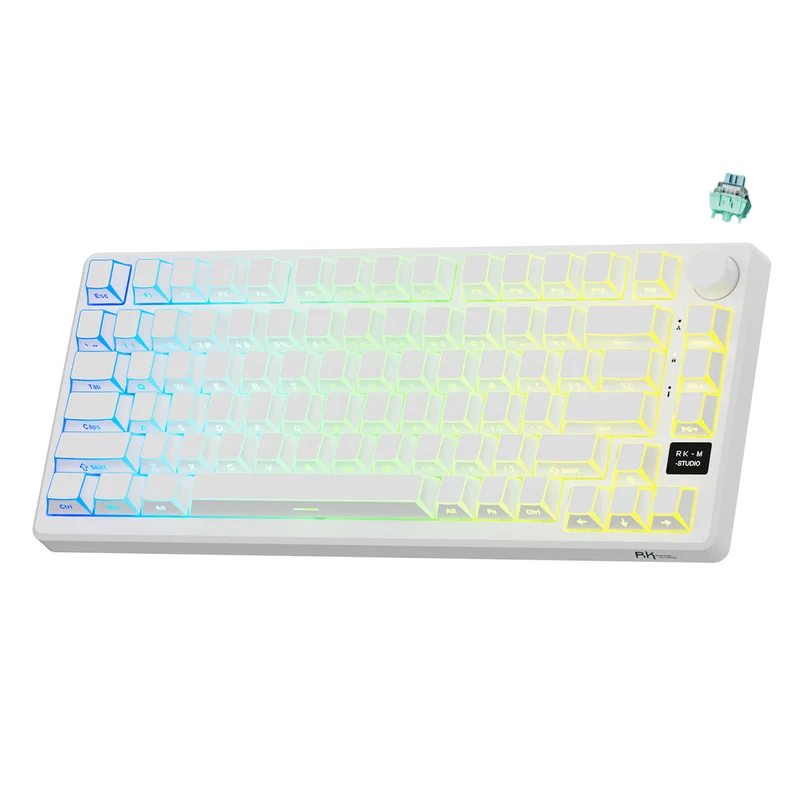 Royal Kludge RK-M75 HE RGB 81 Keys Hot-Swappable Mechanical Keyboard Frame Aurora (Mint Switch)