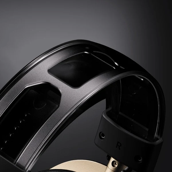 MCHOSE V9 Turbo RGB Wireless Gaming Headset (Black/Gold, White/Gold)