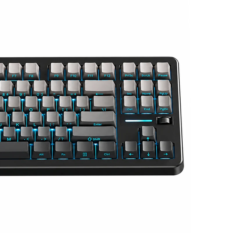 MCHOSE G87 V2 RGB Tri-Mode Hot-Swappable Mechanical Keyboard (Flowing Shadow Black) (Quick Gold Switch V3)