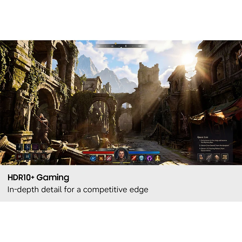 Samsung Odyssey G8 LS27HG806EFXXP 27" 5K (5120x2880 / DLG 2560x1440) Dual Mode (Max 5K 180Hz / QHD 360Hz) 1ms GTG IPS Gaming Monitor with Tilt/ Height/ Pivot/ Swivel Adjustment + Samsung Soundbar HW-B400F/XP 2.1ch Subwoofer