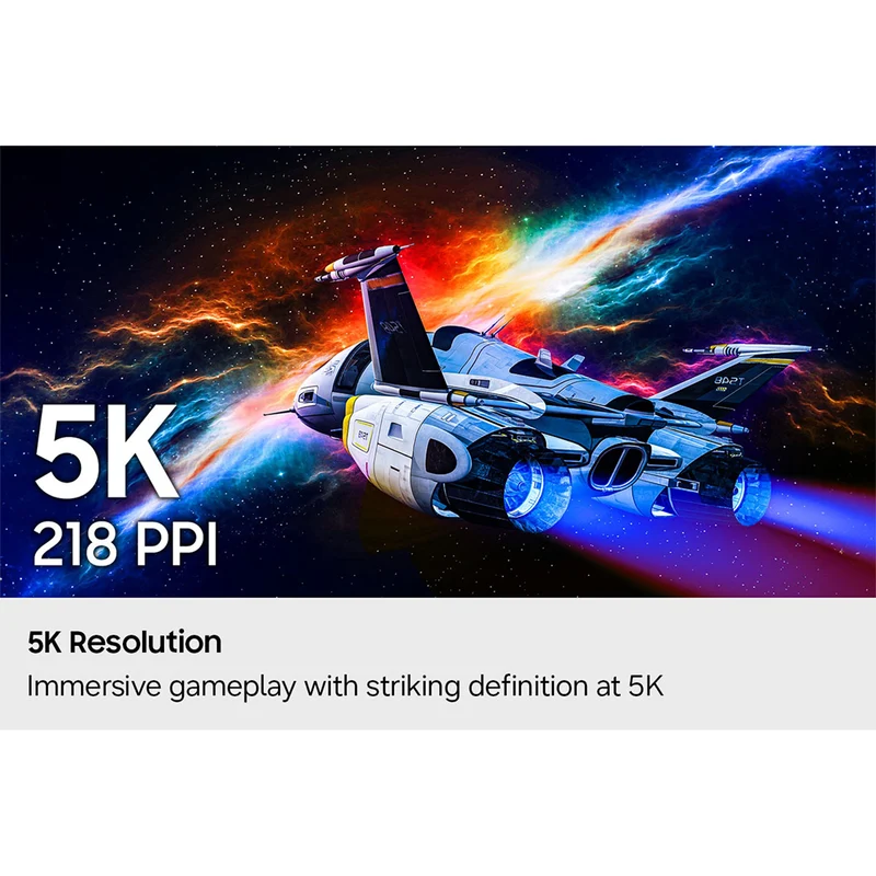 Samsung Odyssey G8 LS27HG806EFXXP 27" 5K (5120x2880 / DLG 2560x1440) Dual Mode (Max 5K 180Hz / QHD 360Hz) 1ms GTG IPS Gaming Monitor with Tilt/ Height/ Pivot/ Swivel Adjustment + Samsung Soundbar HW-B400F/XP 2.1ch Subwoofer