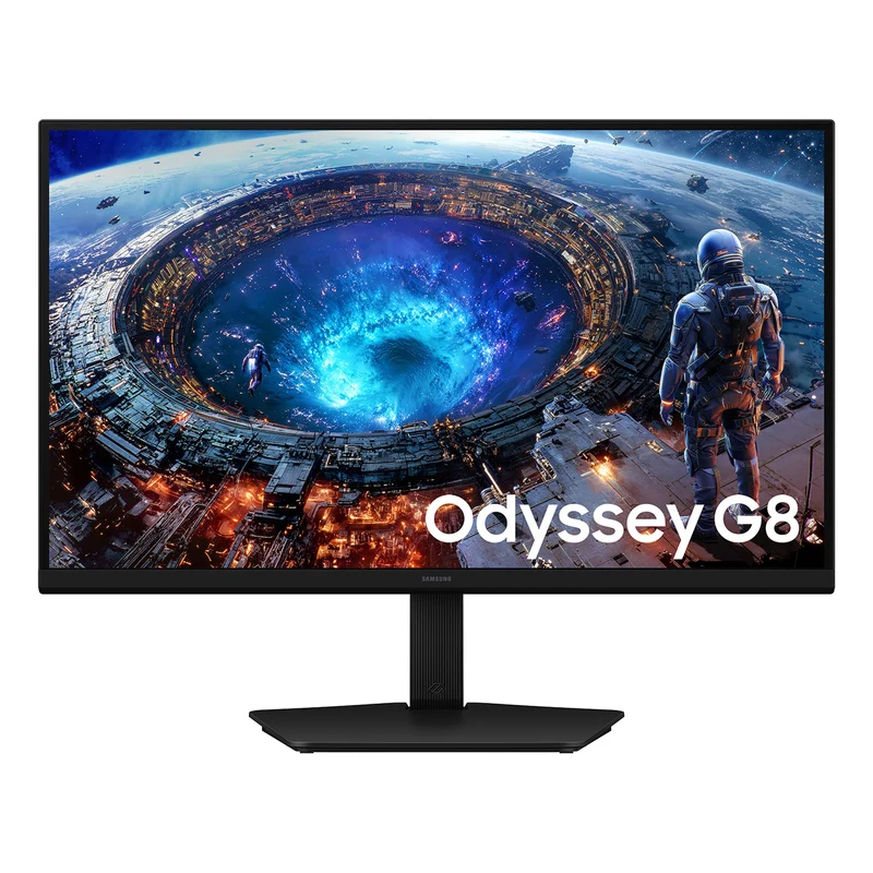 Samsung Odyssey G8 LS27HG806EFXXP 27" 5K (5120x2880 / DLG 2560x1440) Dual Mode (Max 5K 180Hz / QHD 360Hz) 1ms GTG IPS Gaming Monitor with Tilt/ Height/ Pivot/ Swivel Adjustment + Samsung Soundbar HW-B400F/XP 2.1ch Subwoofer