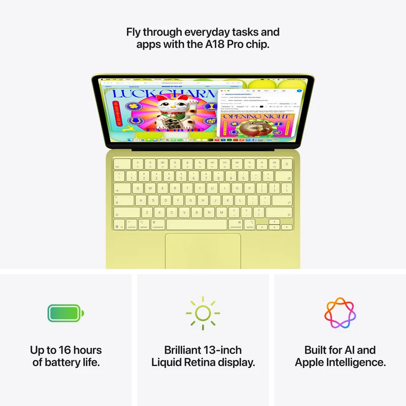 Apple MacBook Neo 13" 8GB+256GB A18 Pro Chip with 6-Core CPU & 5-Core GPU (Blush) (MHFH4PP/A)