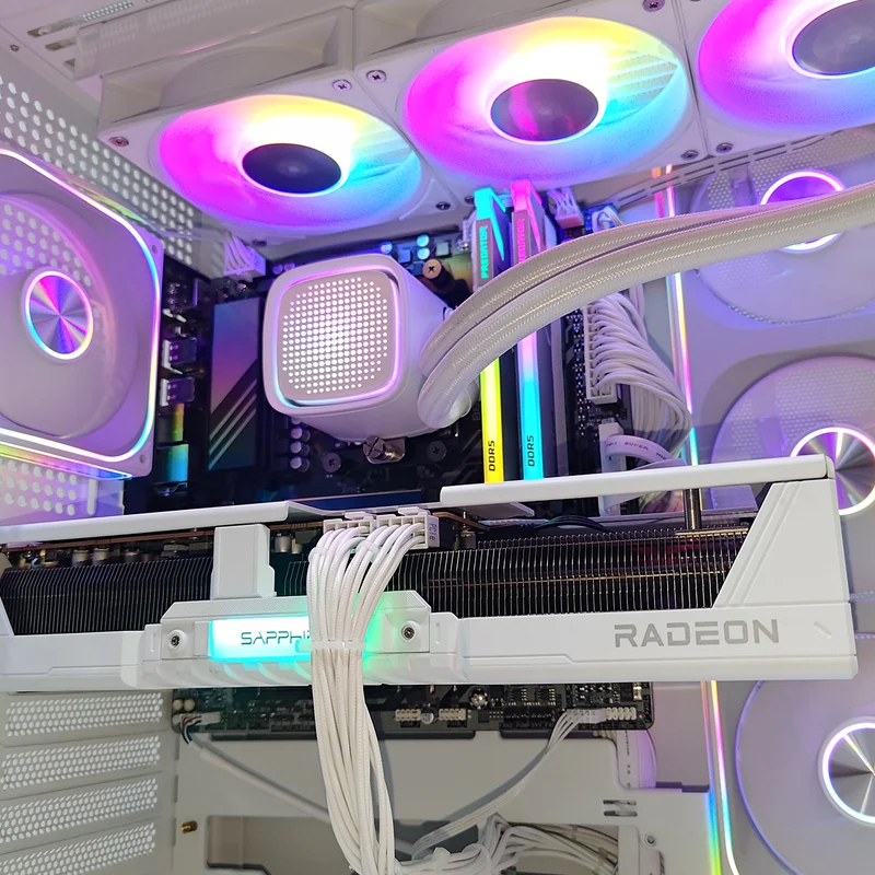 Optima TK5 White Desktop Gaming PC | AMD Ryzen 7 9700X | 32GB (2x16) RAM | 1TB SSD | RX 9070 XT| Windows 11 Pro