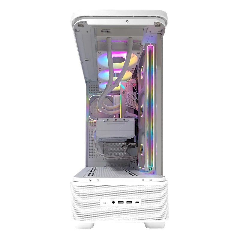 Optima TK5 White Desktop Gaming PC | AMD Ryzen 7 9700X | 32GB (2x16) RAM | 1TB SSD | RX 9070 XT| Windows 11 Pro