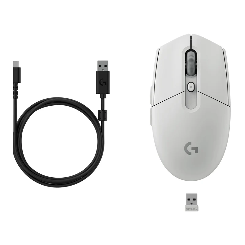 Logitech G304 X Superlight Lightspeed Wireless Gaming Mouse (Black, White)